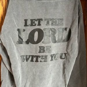 TALENTLESS Hoodie. Size Large. Dark gray